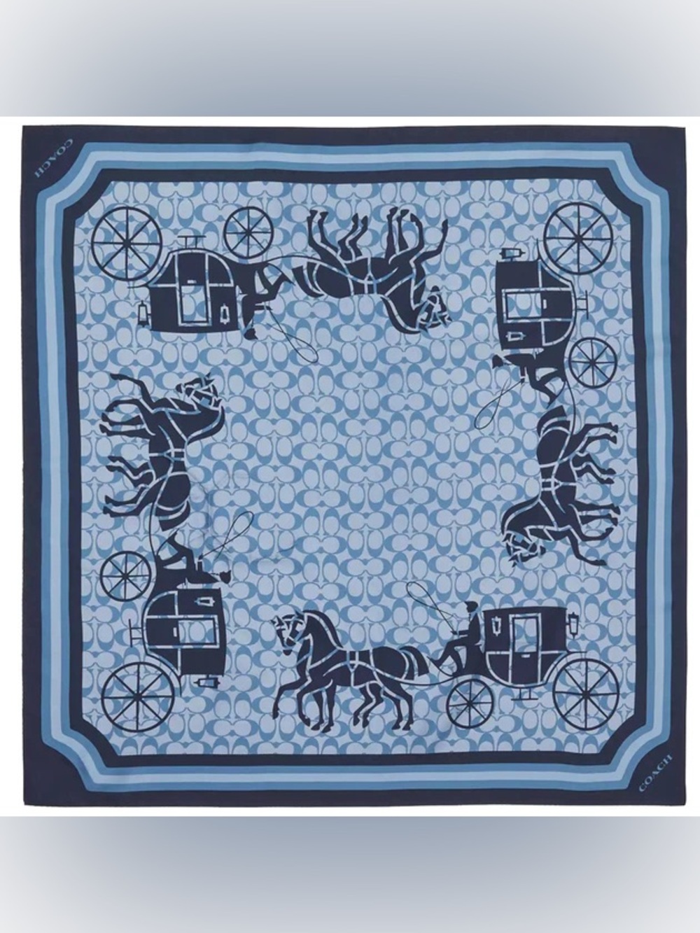 Coach Horse and Carriage Silk Scarf